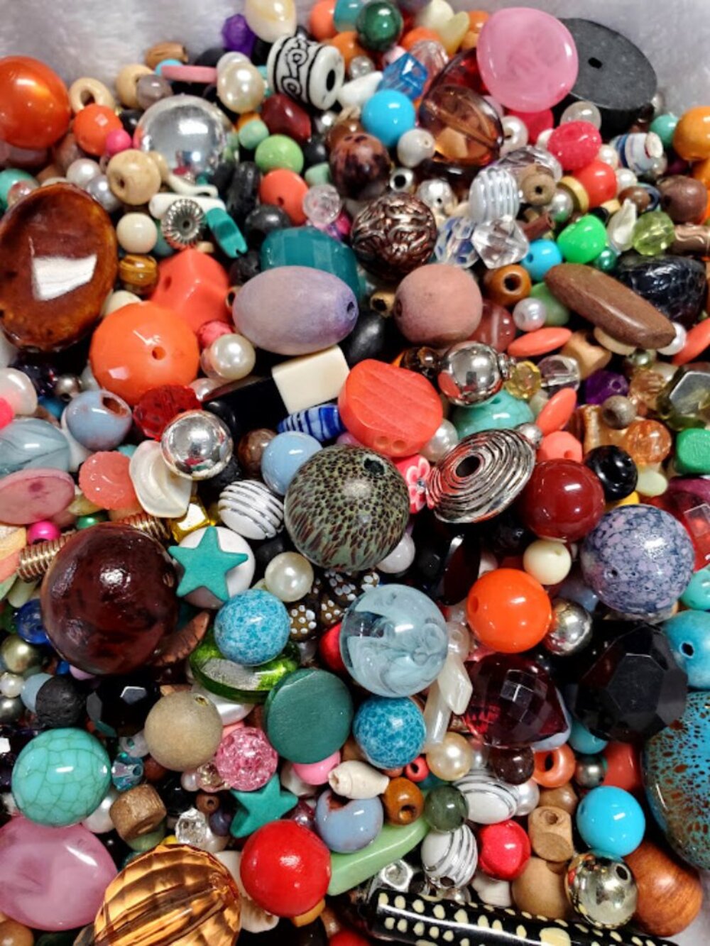 Bead Soup Variety Scoop Mix Sort DIY Craft Sourcing Repurpose Reuse